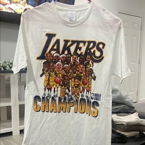 Fanatics Lakers Champions White T-Shirt